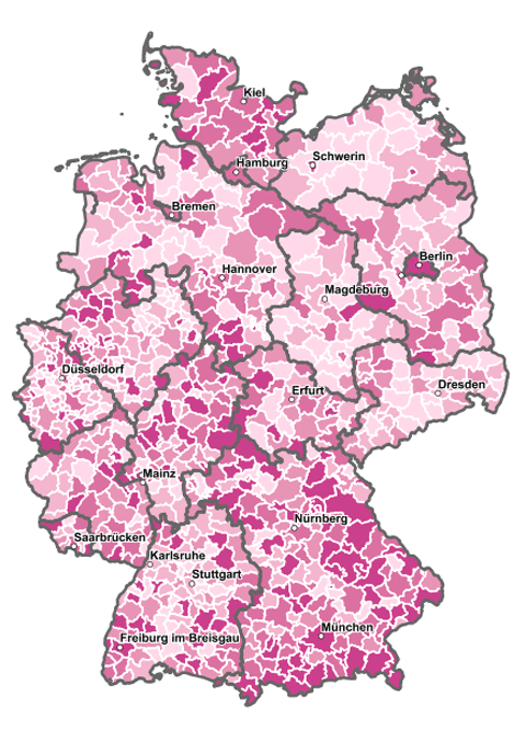 Die Grafik zeigt den gravierenden Ärztemangel in Deutschland.