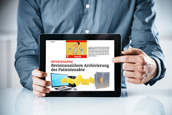 RED Patientenakte Revisionssicherheit Archivierung Revisionssichere Patientenakte, Datenspeicherung, Praxissoftware, Arzt