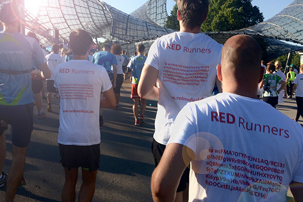 RED medical beim B2Run-Firmenlauf in München.