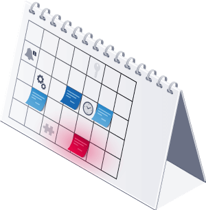 Grafik eines Kalenders