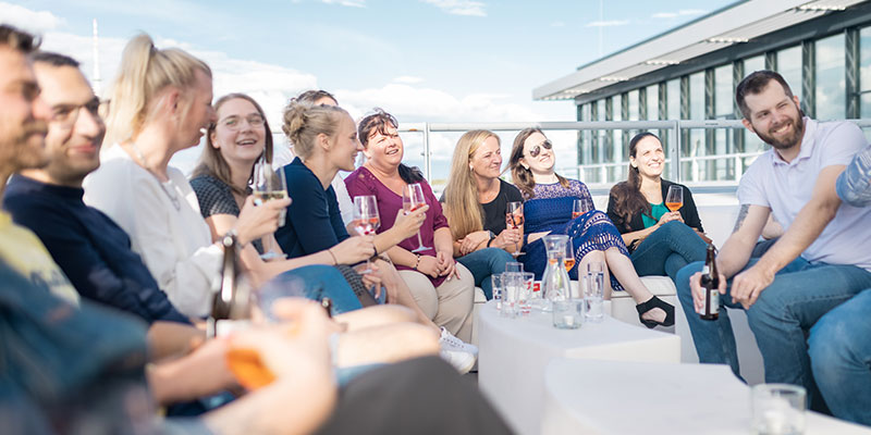 Alle Abteilungen vereint beim Sommerfest von RED 2021 in München.